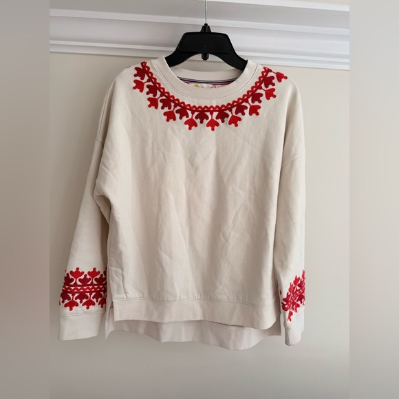 Boden Interest Sweatshirt Size XS Cotton Medium Relaxed Fit Oversized Jumper - Picture 3 of 6